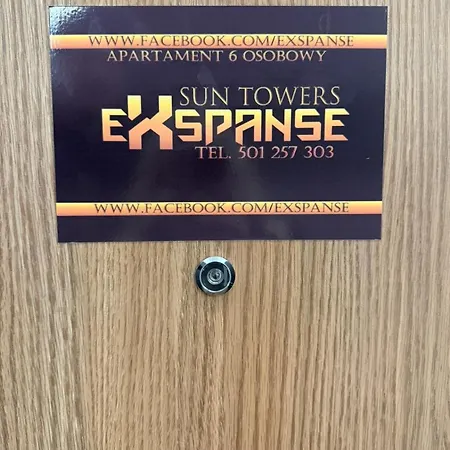 Sun Towers Exspanse 3 Z Parkingiem I Tarasem דירה *