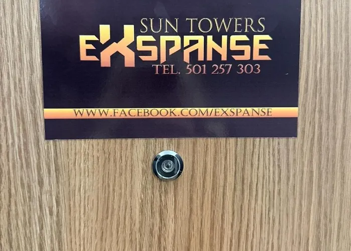 Sun Towers Exspanse 3 Z Parkingiem I Tarasem شقة *